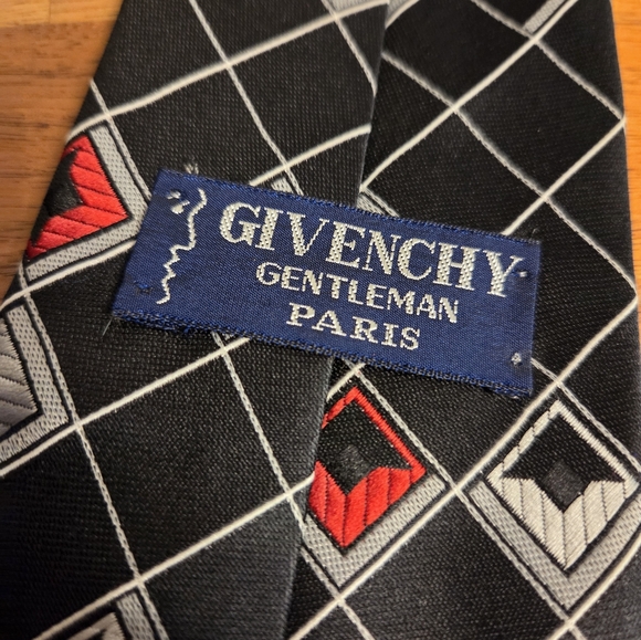 Givenchy Gentleman Geometric Patterned Tie - Picture 3 of 5